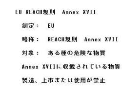 08 EU REACH規則　Annex XVII
